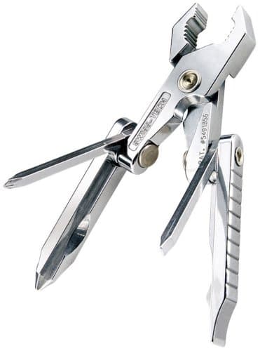 Swiss+Tech MPTBS Micro-Plus 8-in-1 Polished Stainless Steel Key Ring Multi-Tool, Gift Box