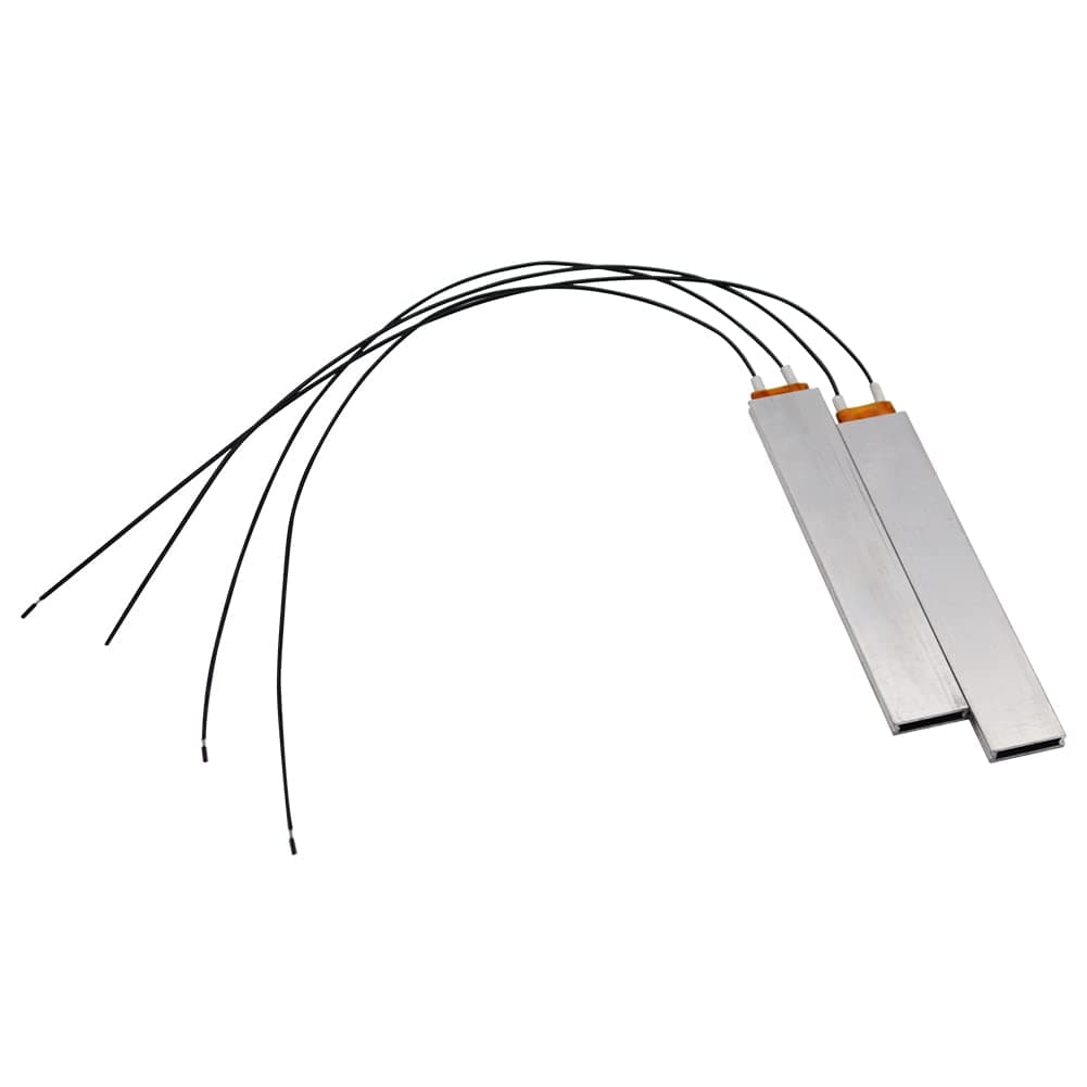 PTC Heating Element 2pcs 12V/220V/110V Thermistor Heater Constant Temperature Thermostat Heater Plate (Black-12V)