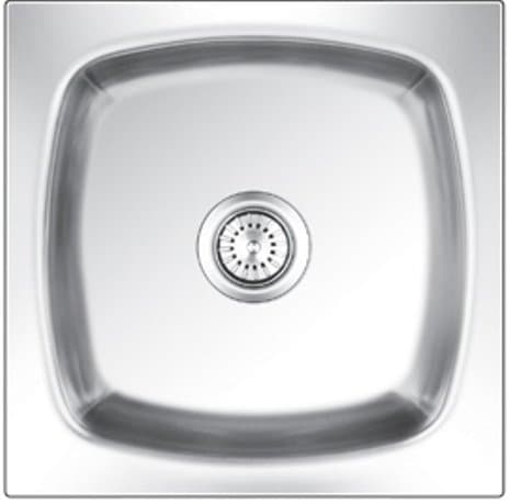 ECM - Nirali Popular Range - Grace Plain Small (Satin) Stainless Steel Sink (19 x 16 inch)