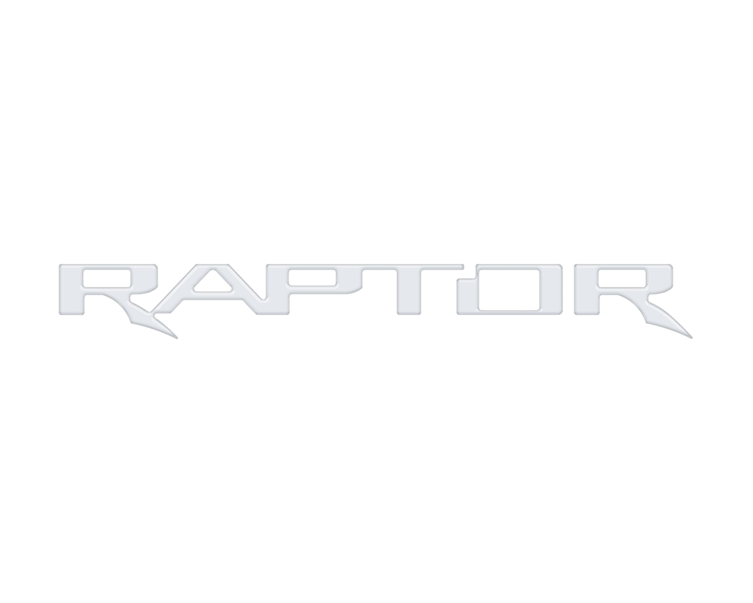 Raptor Emblem Inserts - Compatible with 2022-2024 Bronco Raptor Gloss White