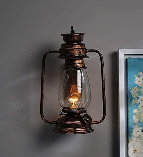 The Brighter Side 0.5W Hanging Pendant Ceiling Lights Lamp, Reddish Copper, Lantern.
