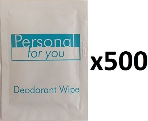 Personal For You Deodorant Wipes - 500 PACK