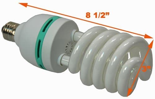 Hydroponic Full Spectrum 3200K Warn CFL Grow Light Bulb 60 Watt Bulb 60W3200K