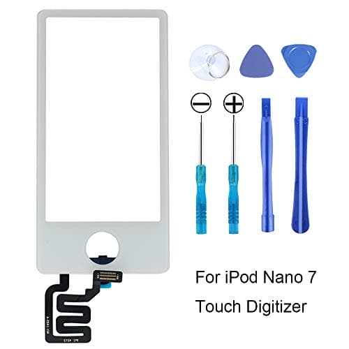 SZFIXEZ Glass Screen Touch Digitizer Replacement for iPod Nano 7 7th Generation (Not Include LCD) - White