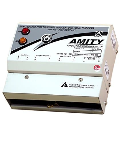 Amity Automatic Changeover Switch Model 221 – 32 Amp Diesel
