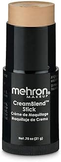 Makeup CreamBlend Stick | Face Paint, Body Paint, & Foundation Cream Makeup | Perfect for Halloween .75 oz (21 g) (Medium 1)