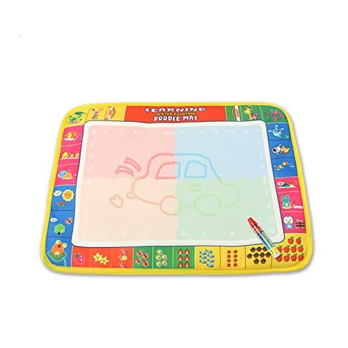 mieeter Drawing Pad Water Doodle Drawing Board Portable Educational Game for Girls Boys Reusable Ultra-Clean Washable Activity Gift, Paint Magic Pen