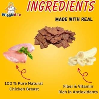 Chicken & Banana Suger Glider Treat | Protein Rich | Fiber Rich | Crunchy Healthy Snacks | Training Treat | 30gm