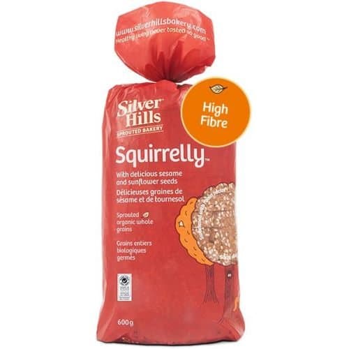 Silver Hills Bakery Squirrelly Sprouted Bread, 21 Ounce -- 8 per case