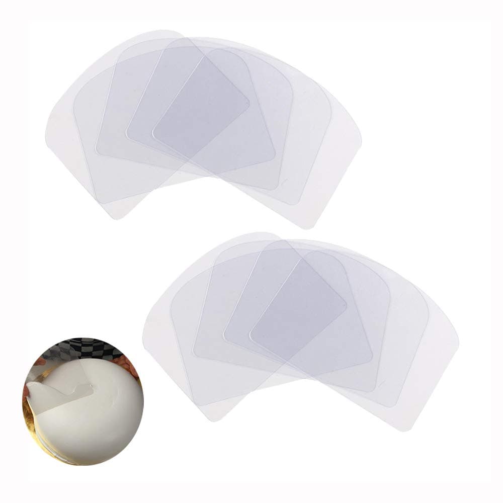 10PCS Transparent Cake Cream Scraper Icing Smoother Flexible Plastic Cake Scraper Smoother for Bakery Pastry Cake Decoration Kitchen DIY Baking Tool