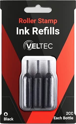 Roller Stamp Refill Ink Set – 3 Pack