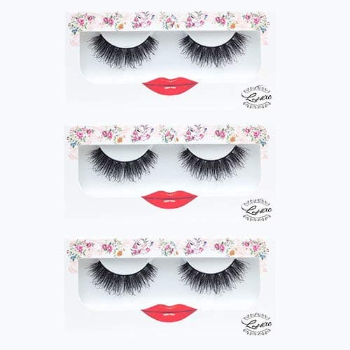 LashXO Lashes- Amuse-3 PK Premium Quality False Eyelashes Compare to Shu Uemura, MAC, Make Up For Ever, and House of Lashes Fake Eyelashes