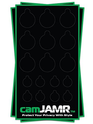 camJAMR Webcam Covers Removable Reusable (3 Pack - 51 Total Universal Black Webcam Covers)