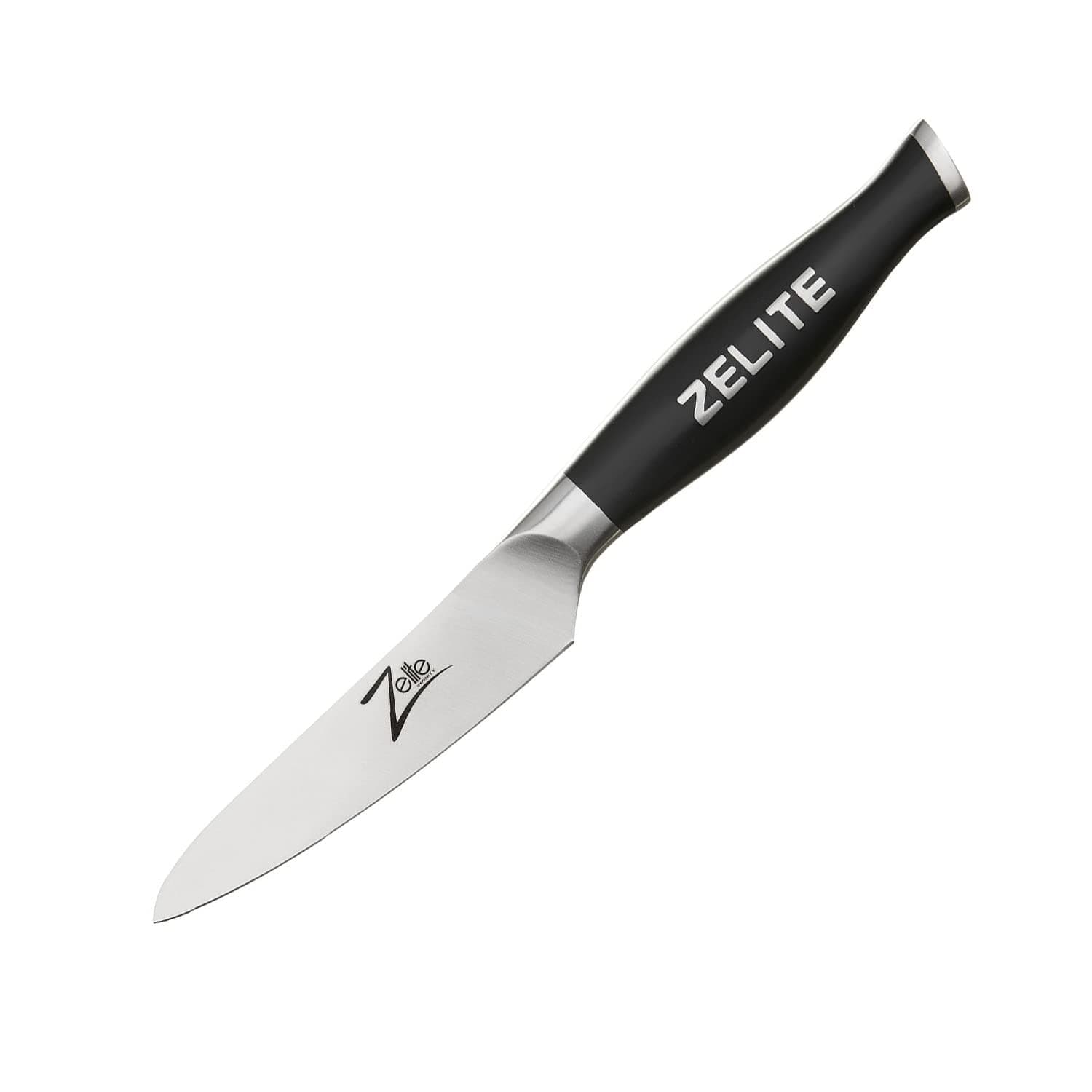 Zelite Infinity Paring Knife | Steel | Razor Sharp | Superb Edge Retention | Stain & Corrosion Resistant Chef Knives | Leather Sheath | Comfort Pro | 4 Inches