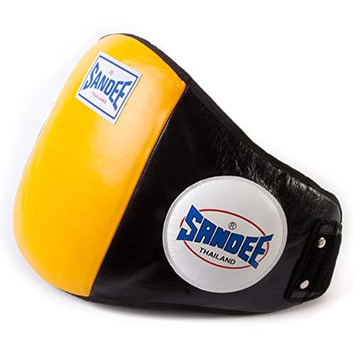 SandeeMuay Thai Belly Pad - Black/Yellow