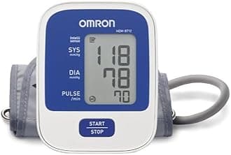 Omron 8712 Automatic Finger Blood Pressure Monitor (White and Blue)