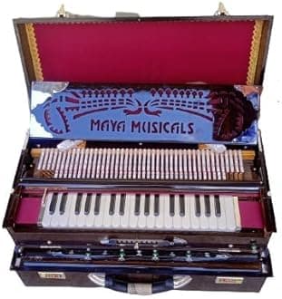 Harmonium Musical instruments 3.75 Octave 9 Scale Changer (with Coupler) Box Harmonium with 3 set of Palitana Reeds (MM/SC-BH/13/3A1)