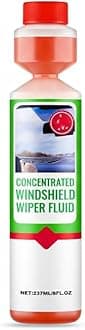 Windshield Washer Fluid Ready to Use, Pre-Mixed Formula for Streak-Free Cleanliness, 2-in-1 Bug and Tar Remover, 8floz