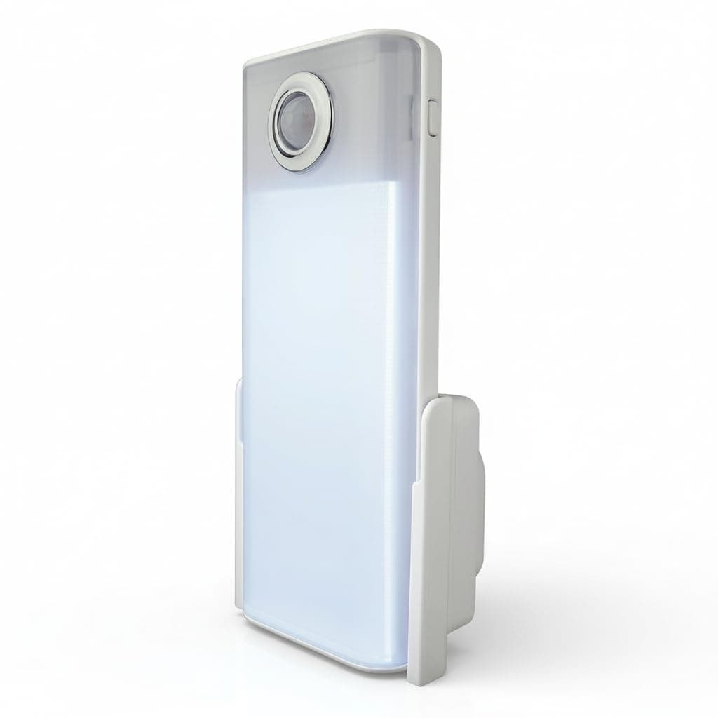 Xtralite Rechargeable LED Emergency Torch & Night Light, Automatic Power Failure Light with Motion Sensor, Dual Nightlight Dusk-to-Dawn Modes, Induction Charging, Duo Lux