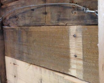 Beach Decor Palm Tree on Natural Wood