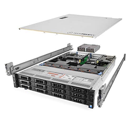 TechMikeNY Server 3.20Ghz 16-Core 96GB 2X 512GB SSD 12x 3TB Rails PowerEdge R730xd (Renewed)