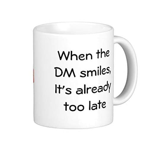 Wellmore When the DM Smiles Classic White Coffee Mug