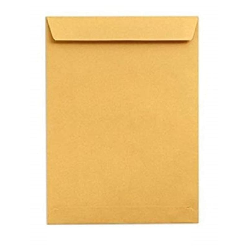 True-Ally Laminated Yellow Paper A4 Size Envelope Ideal For Home Office Secure Mailing | Poly Laminated inside | 10 x 12 inch (50)