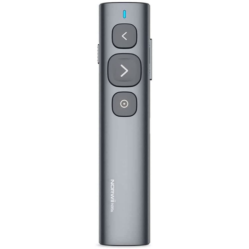 NORWII N95 Presentation Remote Designed for LED LCD TV Screen, Digital Light Pointer Highlighting Magnifier with Mouse Timer, Compatible with Windows and Mac, 50M Range and Quick Charging