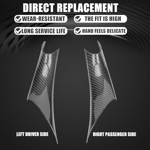 WEILEITE Front Interior Inside Door Pull Handle Grab Cover For BMW 320 328 330 335 M3 3 Series F30/F31/F34/F80 2012-2018 418 420 428 430 435 M4 Series F32/F32 33/F33 6 /F82/F82/F8 3 2014-2017