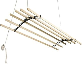 Sheila Maid ®, Original Indoor Ceiling Clothes Laundry Drying Airer Rack - 6 Rail-72 (183cm) Long- Sage Green Cast Iron