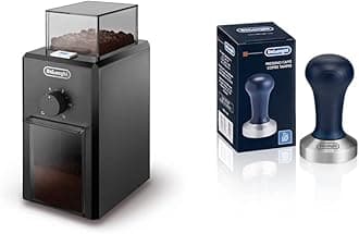 Coffee Grinder KG79, Black & DLSC058 Coffee Tamper, Stainless Steel