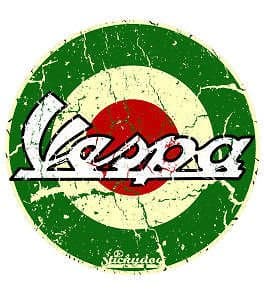 Vespa Green Roundel Sticker