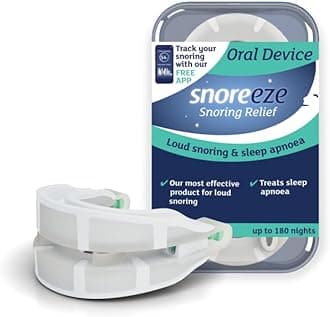 Snoreeze Anti Snoring Oral Device - Adjustable mouthguard, Snore Stopper Mouthpiece, Sleep aid to Reduce snoring & Sleep Apnoea for Men & Women