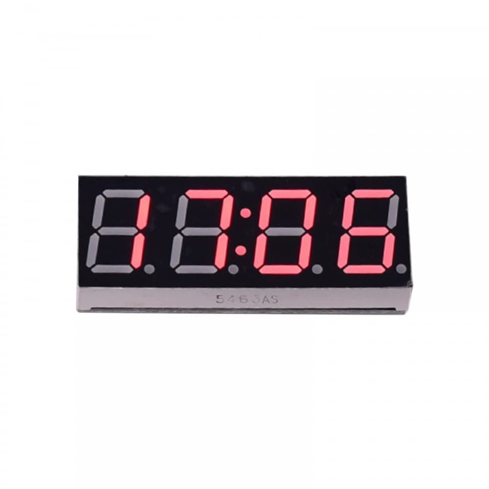 DONGKERDigital Tube Clock Module,DC 5V LED Segment Module with 8-level Brightness Adjustment for DIY Clock Show Time