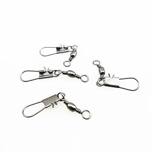 Barrel Fishing Swivel with Interlocking Snaps Size #7 (Bulk Pack)