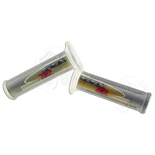 Gold Hand Grip 7/8" Handle Bar 22mm Left Right Front For Suzuki GSXR Logo
