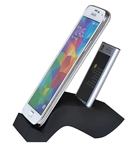 PANICTECH(TM)USB 2.0 Dual Charging Dock Cradle for Samsung Galaxy Note 4 with Battery Charging Slot---Support Charging Spare Battery (The Battery is not included) (Black)