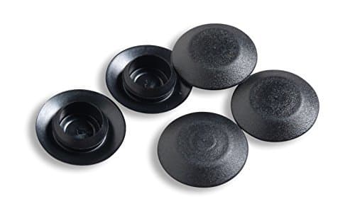 BPF-1/2 0.5 inch Flush Mount Black Plastic Body and Sheet Metal Hole Plugs PDR Paintless Dent Repair (100) by CapPlugs