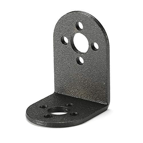 REES52® L-shaped Servo Bracket Servo Mounting Bracket Servo Motor Bracket Robotic Manipulator DIY Robot Mount Humanoid Robot Parts Compatible With MG995 MG996 MG996R S3003 Servos - Black