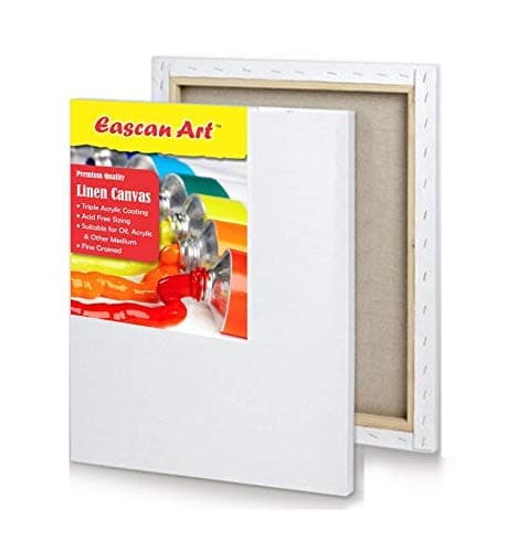 Eascan Art Medium Grain Stretched Linen Canvas 24" x 36" (Pack of 1)