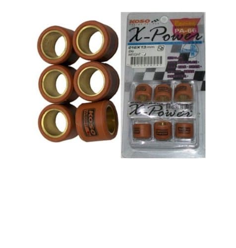 15 GRAM 125cc / 150cc GY6 Performance Roller Weights Variator Rollers Set Znen