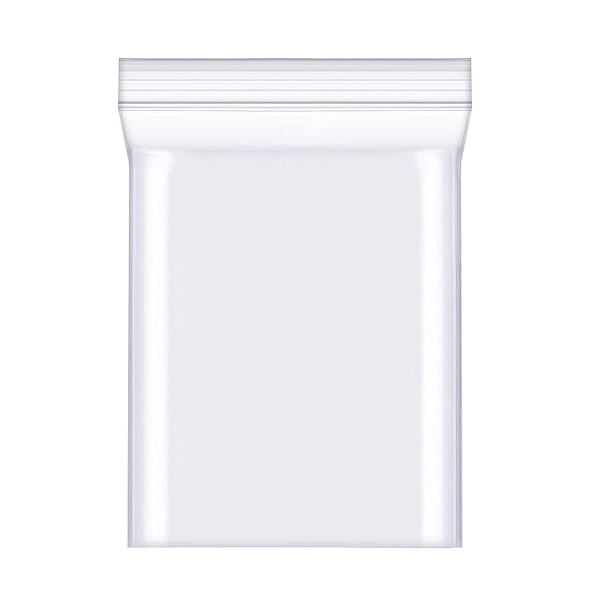 100 Clear Grip Seal Small Plastic Bags for Kitchen Storage, Jewellery, Cookies and Sweets Packaging - Sealable Ziplock (6 * 9cm)