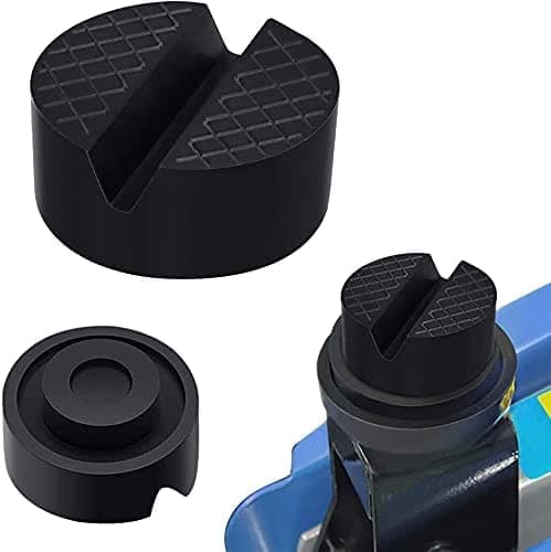 Jack Rubber Pad, Senbos Rubber Car Jack Pads Universal Frame Rail Protector Slotted Trolley Jacking Block Anti-Slip Car Jack Adapter Support Block Heavy Duty Car Lift Tool Accessories