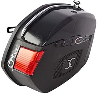 ZOOOMY Bike Side Luggage Box (Black) for Mahindra Gusto