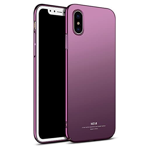iPhone X Case Cover, iPhone 10 Case Cover,Yooky Scratch Resistant Ultra-Thin Slim Hard PC Premium Protective Cover Shell for 5.8" Apple iPhone X/iPhone 10 (Purple)