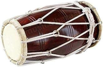 Ram Musical Handicraft Dholak Nut and Bold