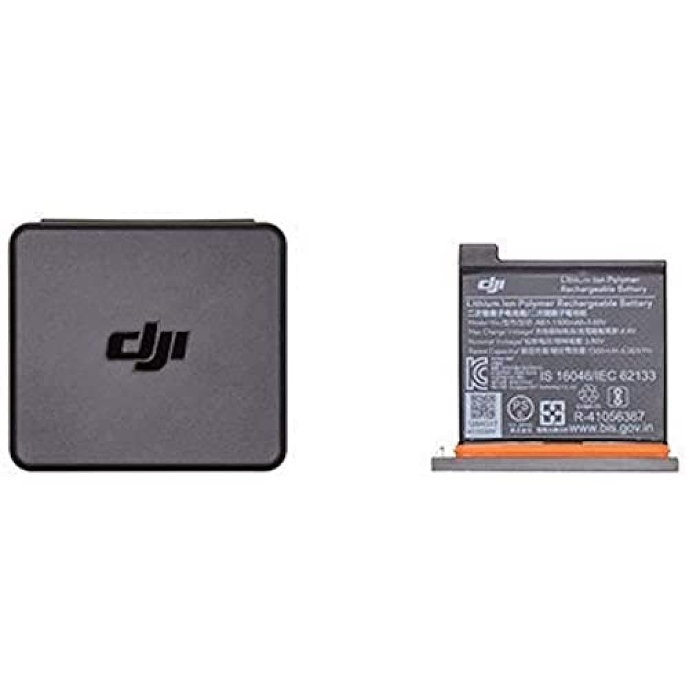 Osmo Action Part 1 - DJI Osmo Action Camera Battery, Maximum Capacity 1300 mAh, Quick and Easy Installation, Battery Box and MicroSD Card, Two Battery Locks, Multiple Batteries