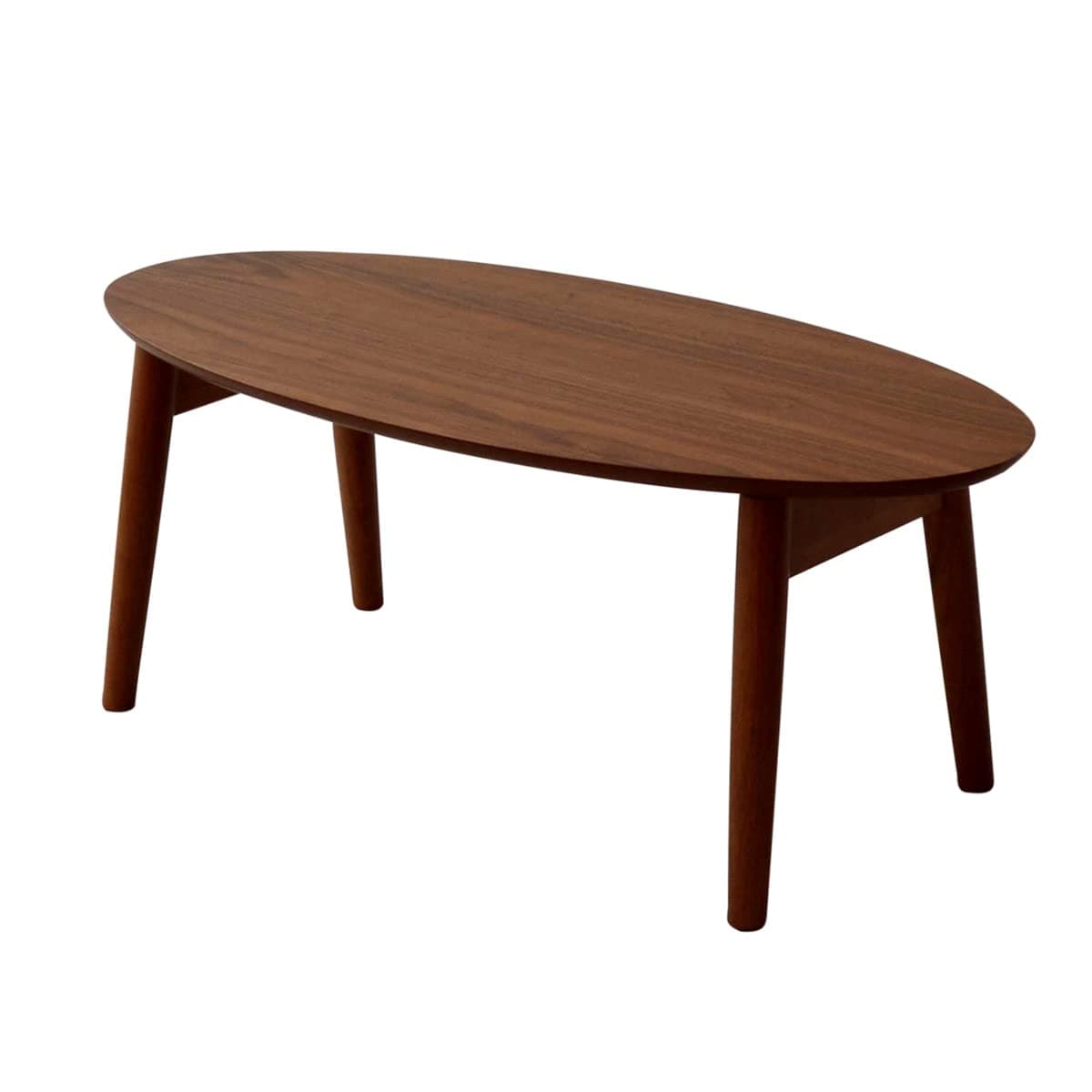 EMOORWood Folding Coffee Table, Samll (17" Dx35 W) Walnut