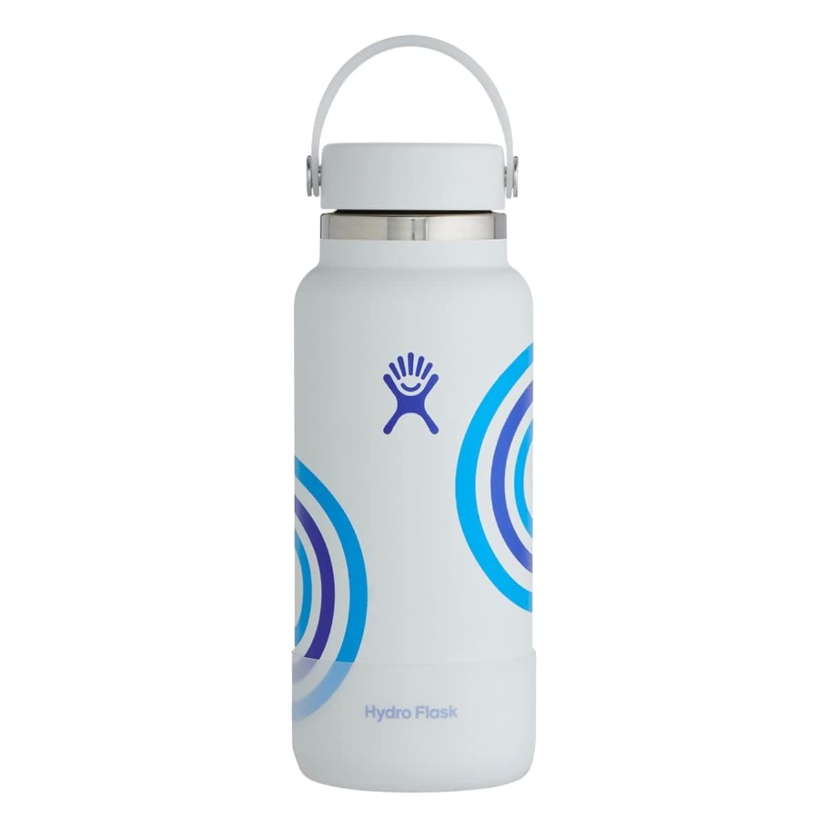 – Flex Cap Bottle with Boot - Stainless Steel Reusable Water Bottle - Vacuum Insulated - 32 oz (White)