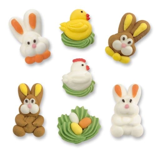 Mixed Handmade Easter Toppers for Cupcakes or Cake Decoration from Nice Buns